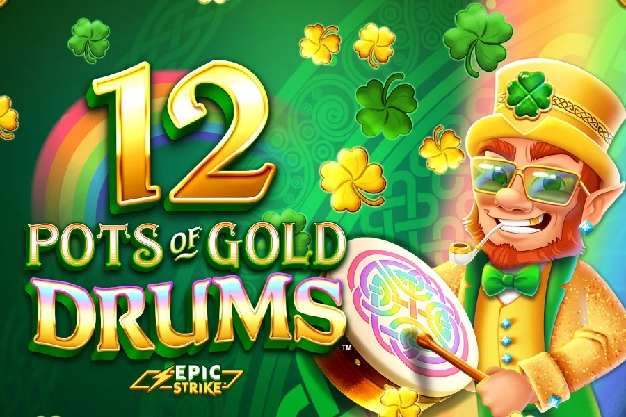 12 Pots of Gold Drums slot artwork by GameBurger Studios