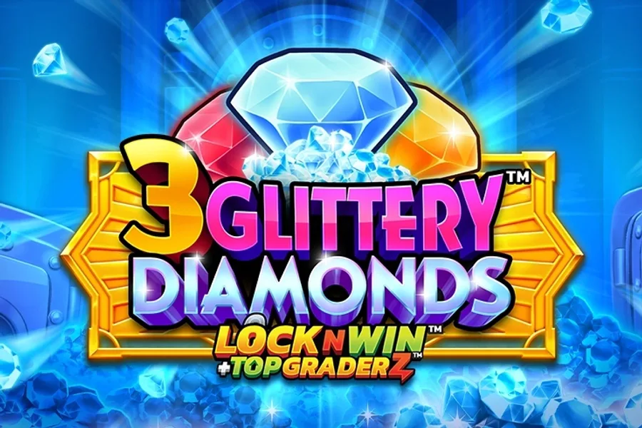 3 Glittery Diamonds slot artwork by PearFiction