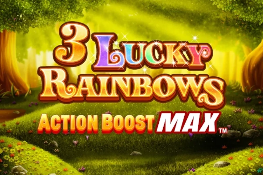 3 Lucky Rainbows Action Boost Max slot artwork by SpinPlay Games