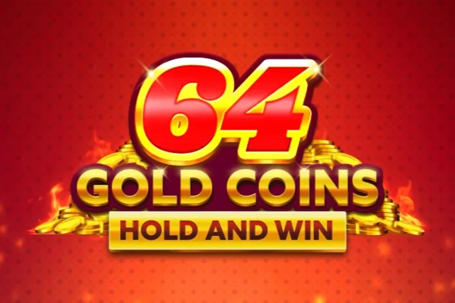 64 Gold Coins Hold and Win slot artwork by Booming Games