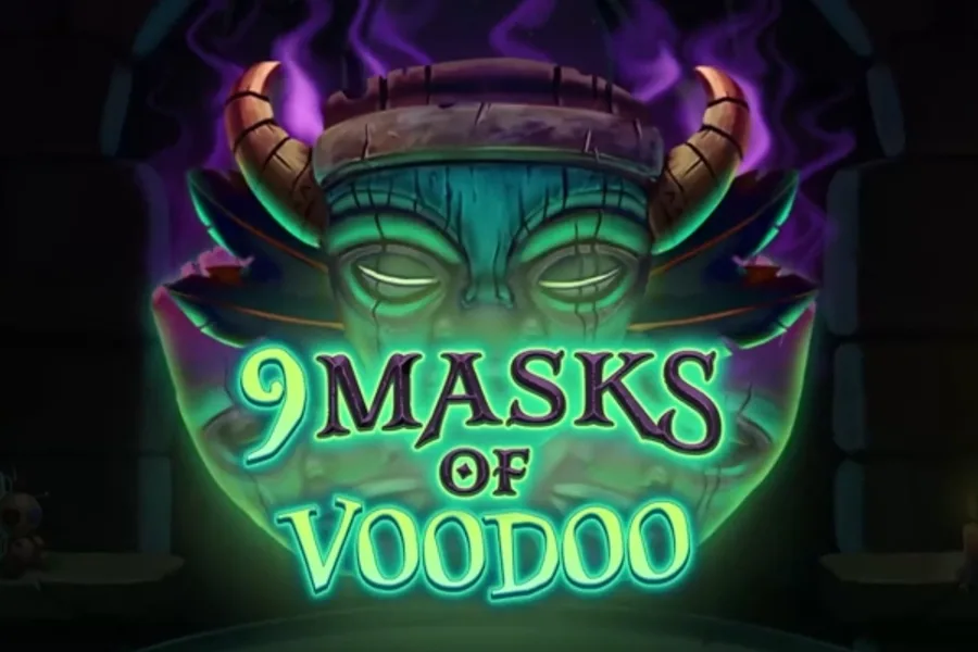 9 Masks of Voodoo slot artwork by Spinmatic