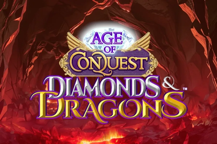 Age of Conquest Diamonds & Dragons slot artwork by Neon Valley Studios