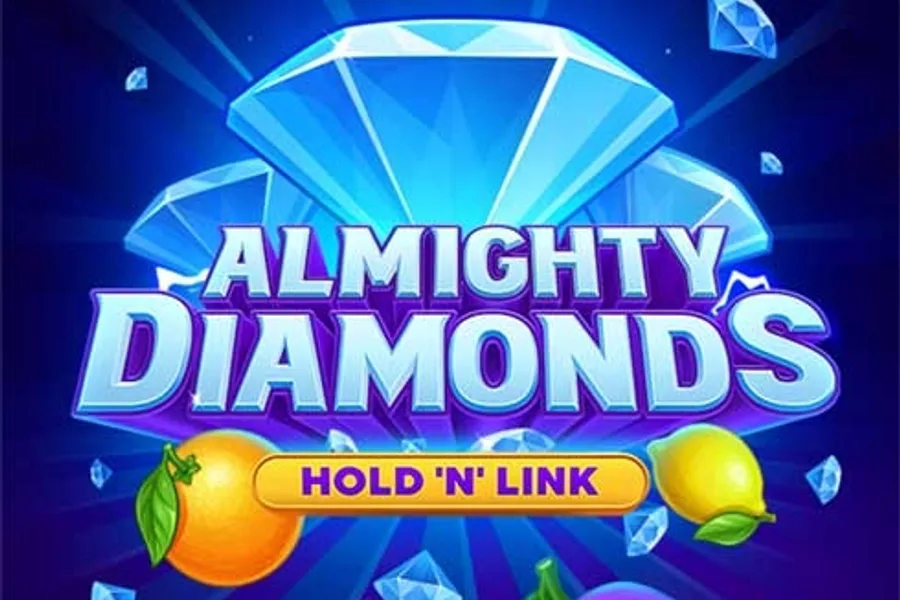 Almighty Diamonds: Hold 'N' Link slot artwork by NetGame Entertainment