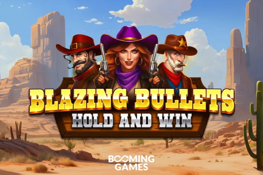 Blazing Bullets: Hold and Win slot artwork by Booming Games