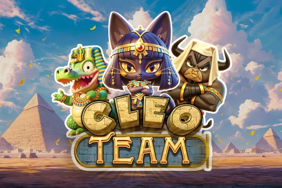 Cleo Team slot artwork by Red Rake Gaming