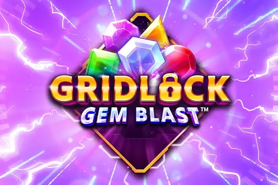 Gridlock Gem Blast slot artwork by Switch Studios