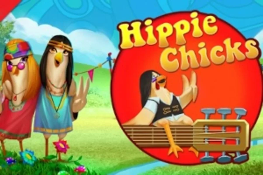 Hippie Chicks slot artwork by The Games Company