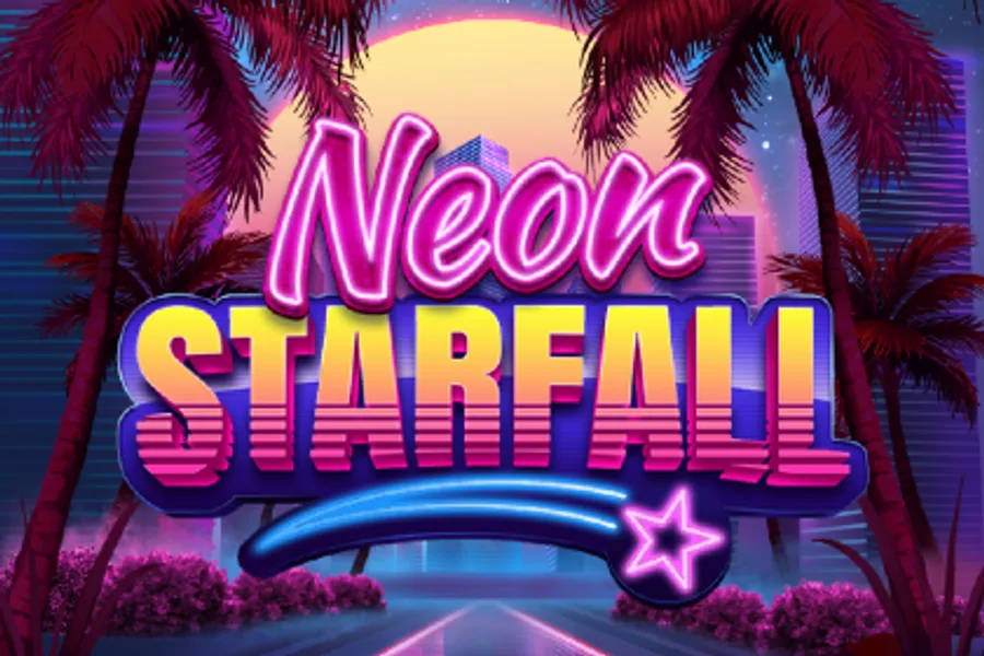 Neon Starfall slot artwork by AccaMAX