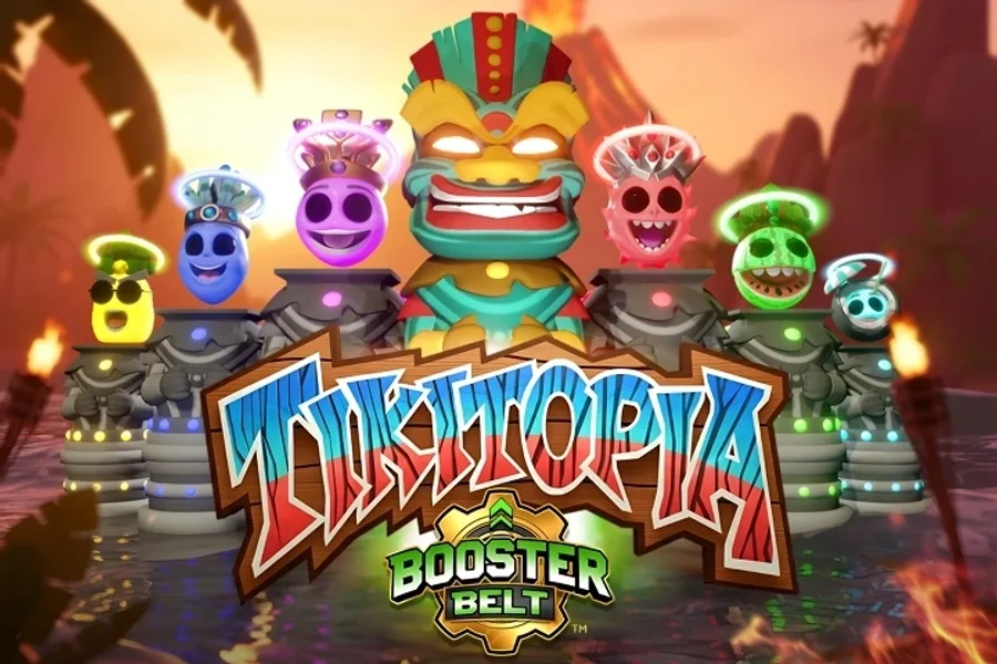 Tikitopia BoosterBelt slot artwork by Aloha Gaming