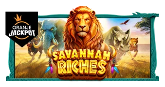 Savannah Riches - Oranje Jackpot slot artwork by Pragmatic Play