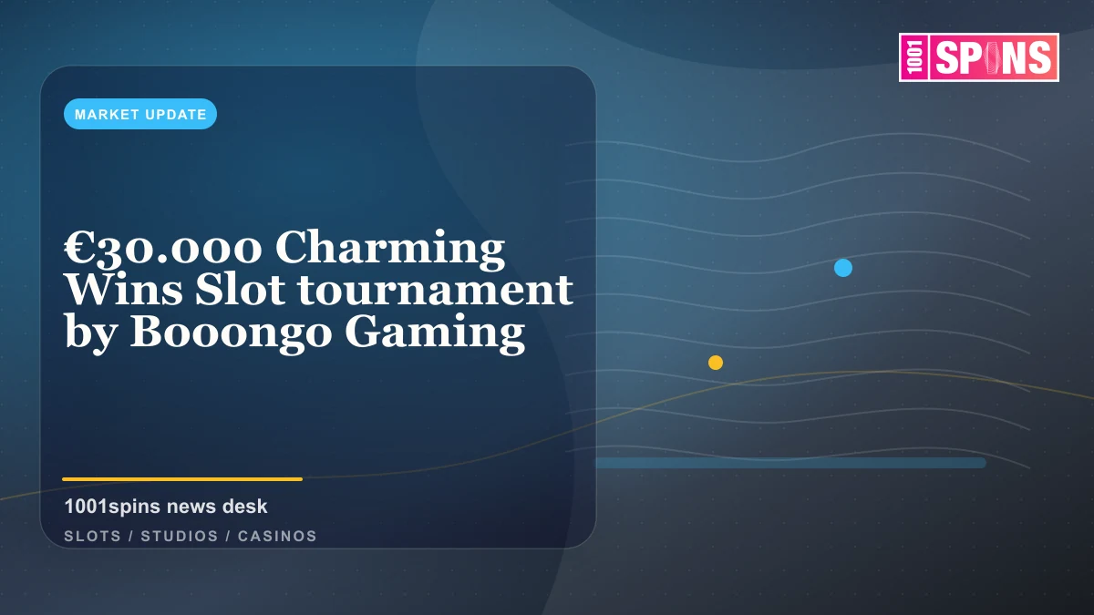 €30.000 Charming Wins Slot tournament by Booongo Gaming news cover