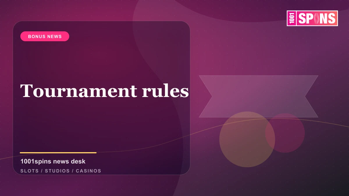 Tournament rules news cover