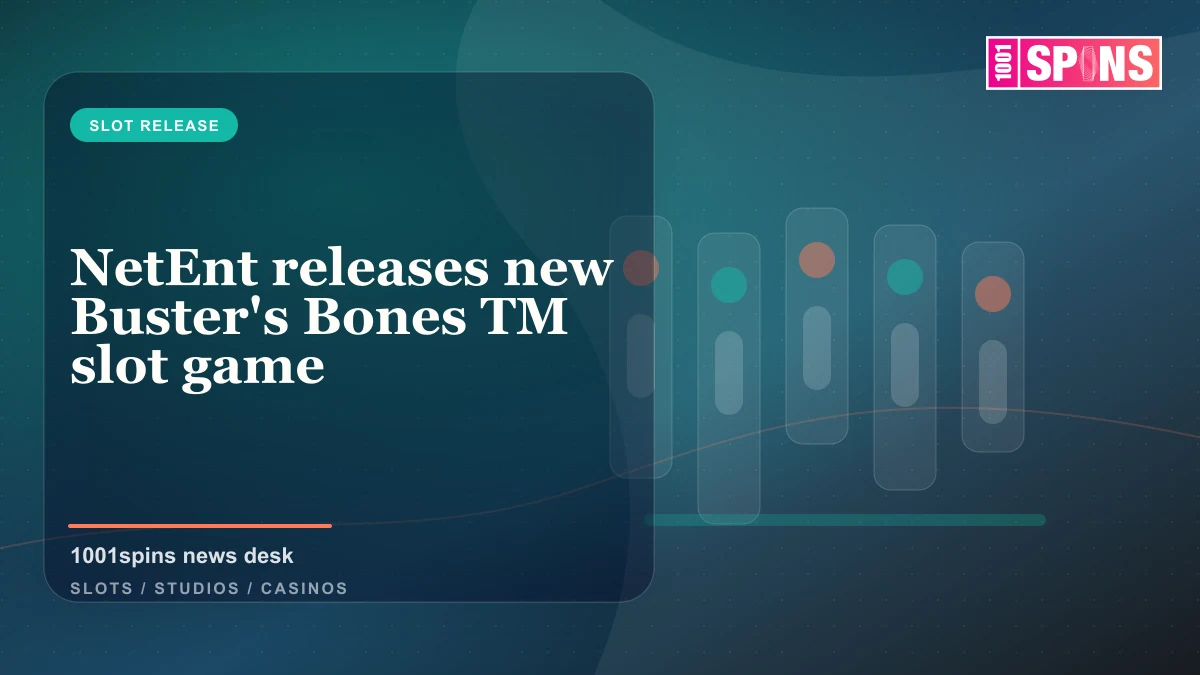 NetEnt releases new Buster's Bones TM slot game news cover