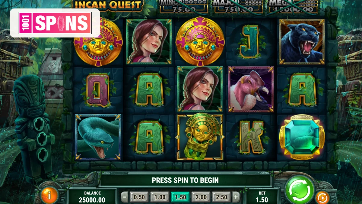 Cat Wilde Incan adventure slot release artwork