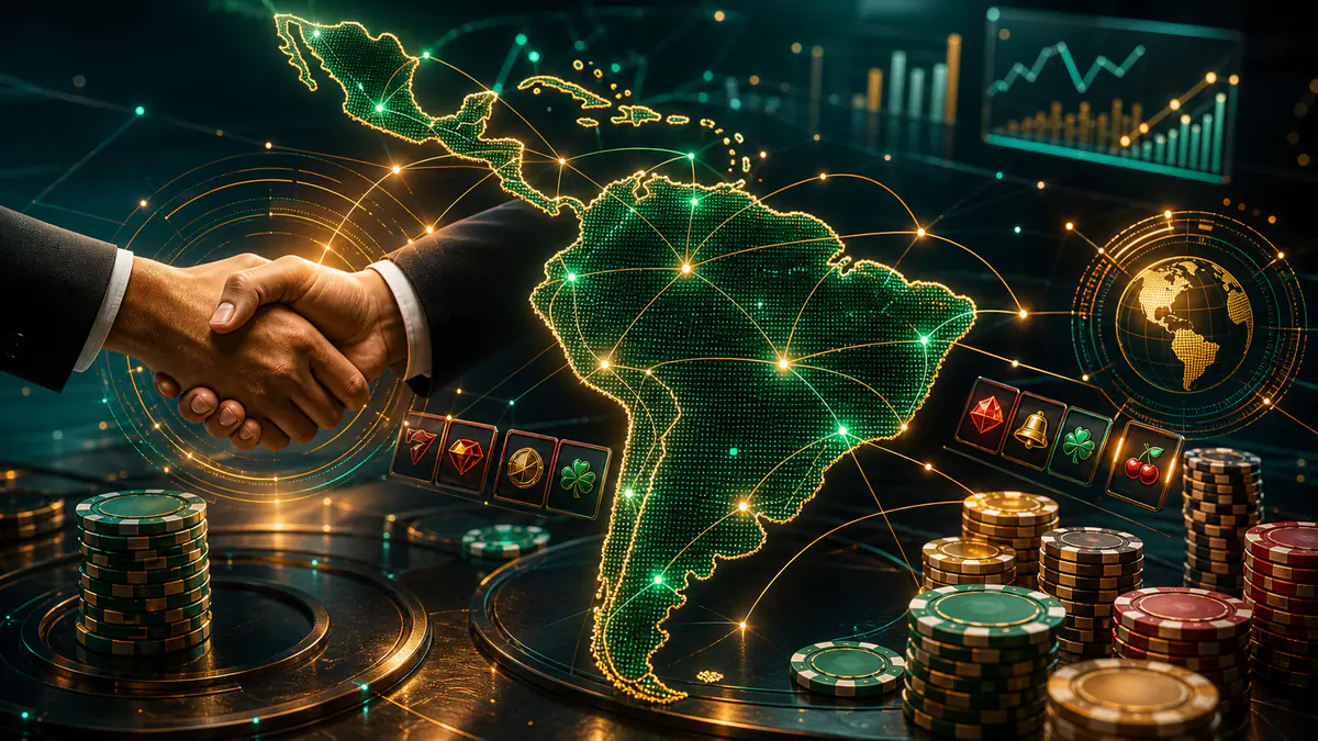 Latin America casino provider partnership editorial image