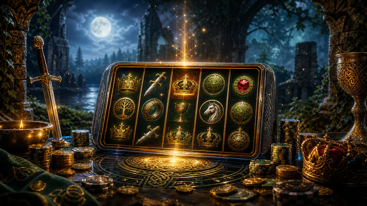 English mythology casino games editorial image