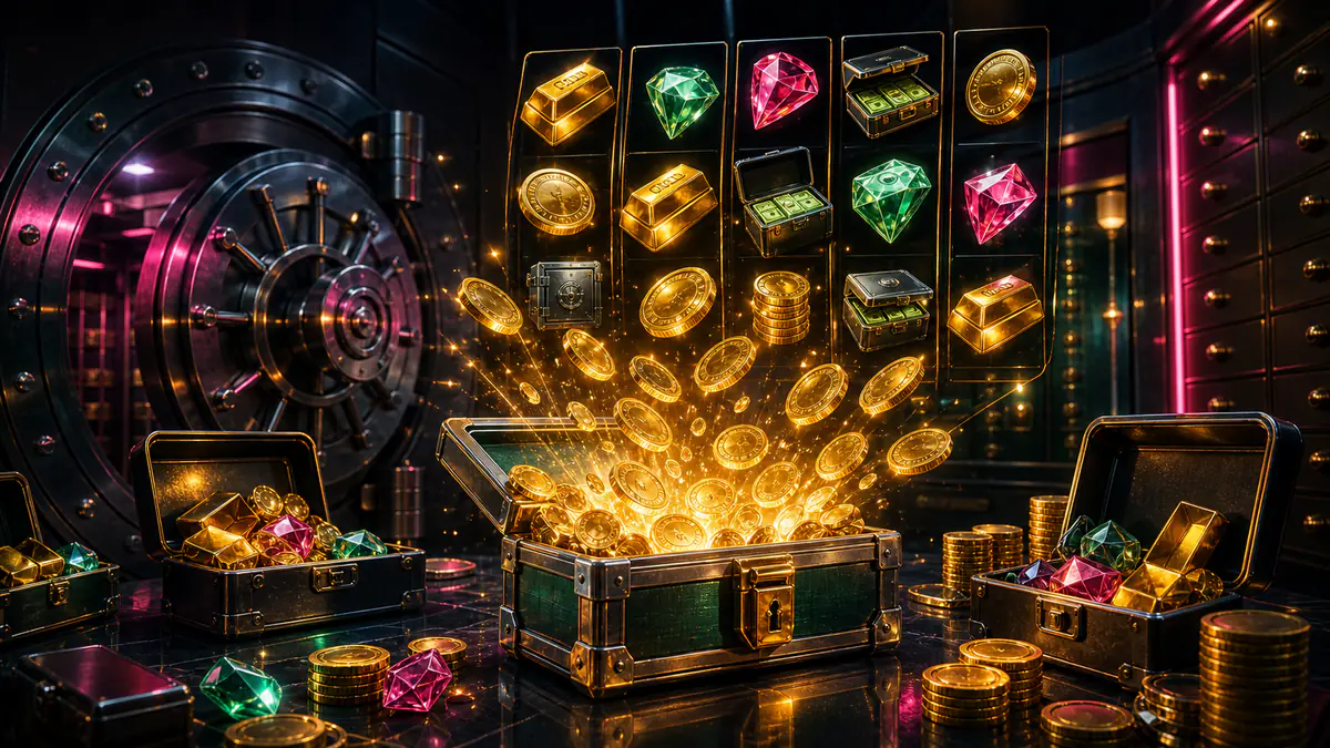 Cash box slot release editorial image