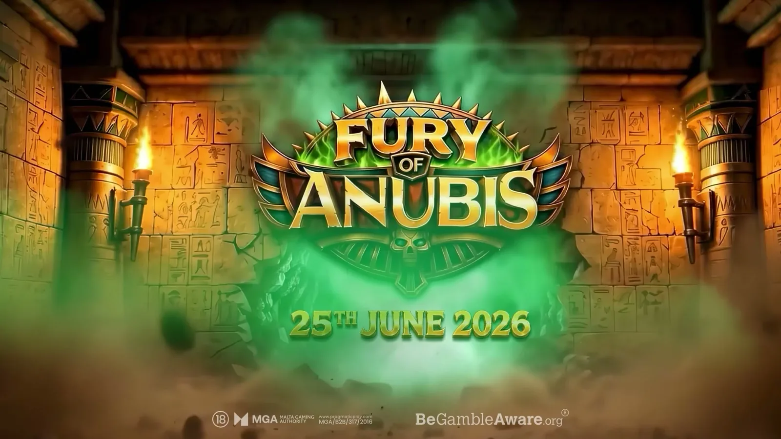 Fury of Anubis slot title artwork by Pragmatic Play
