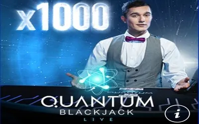 Quantum Blackjack - Logo Blue