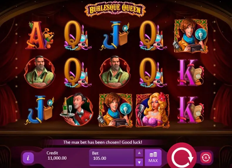 Burlesque Queen Slot Playson 1001 Spins