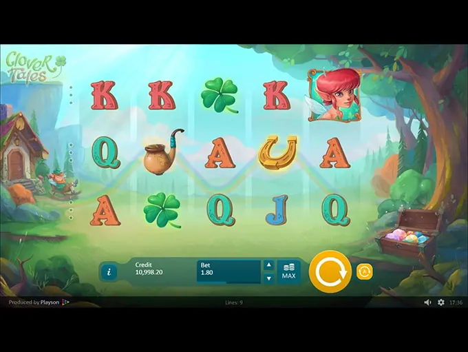 Clover Tales Playson slot 1001 spins
