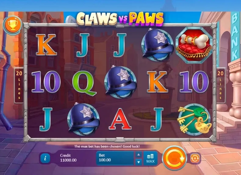 claws vs paws-slot-playson 1001