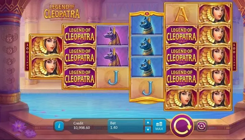 Legend of Cleopatra Playson main win 1001 spins