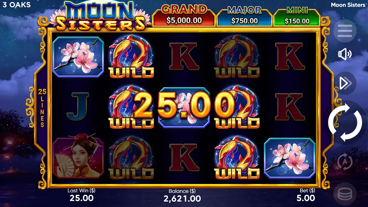 Booongo Moon Sisters Hold and Win - Lotus sister symbol