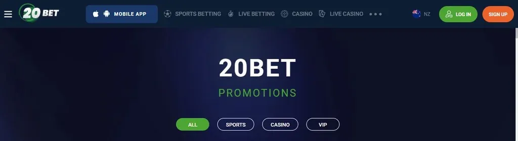20Bet casino VIP programme