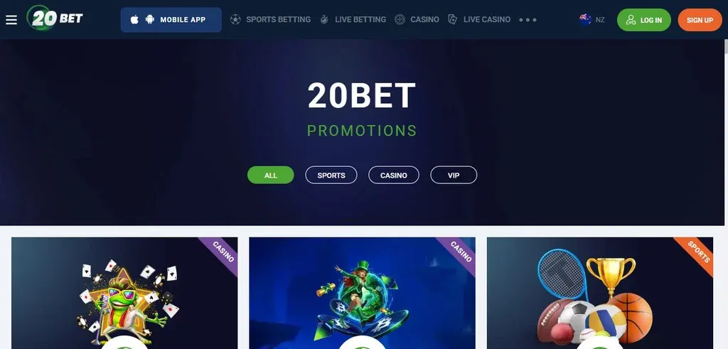 20Bet promotions