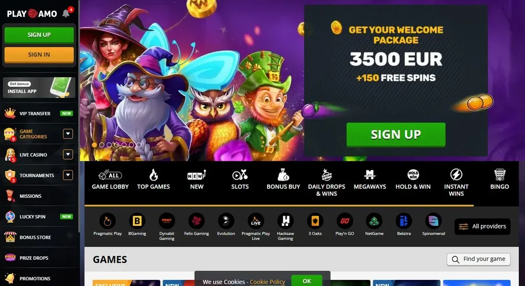 PlayAmo slots