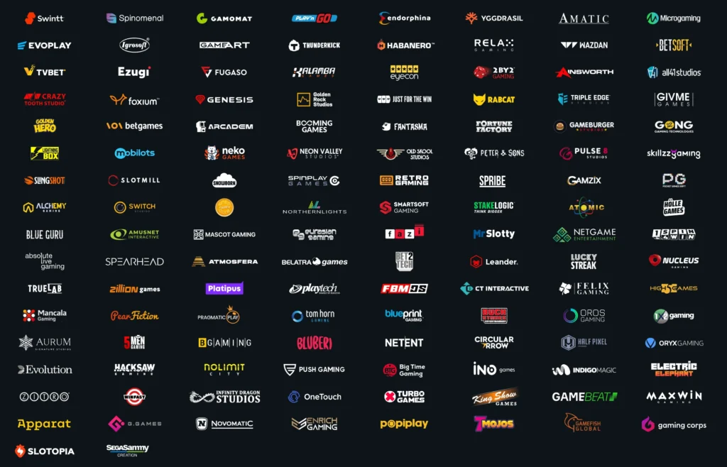 VulkanVegas game provider selection